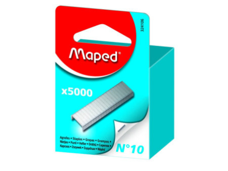 Maped Agrafes Nº 10, grand paquet, zingué