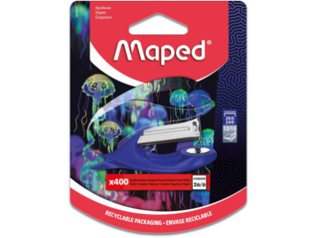 Maped Mini agrafeuse DEEPSEA PARADISE, capacité: 15 feuilles