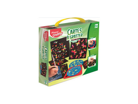 Maped Creativ Cartes à gratter avec pochoir & mandalas