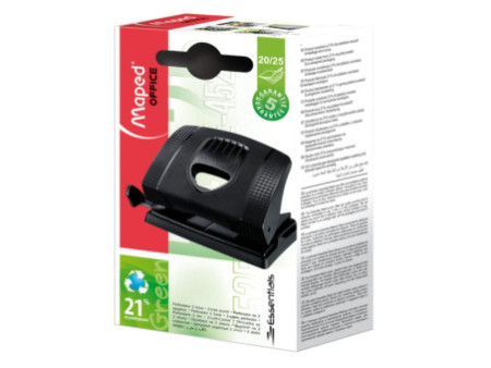 Maped Perforateur Essentials Green 20/25, noir