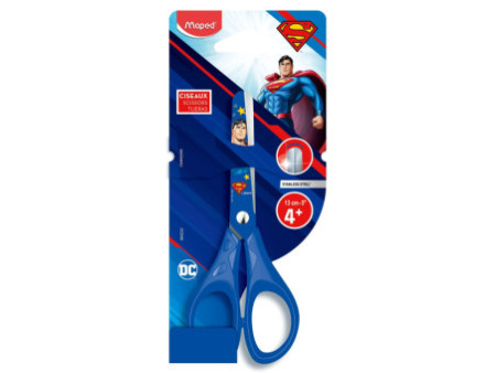 Maped Ciseaux SUPERMAN, rond, 130 mm, bleu