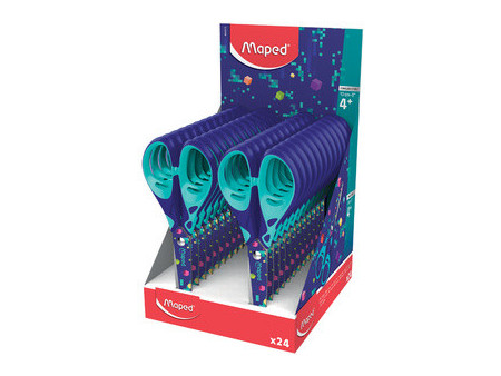 Maped Ciseaux PIXEL PARTY, rond, 130 mm, présentoir de 24