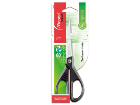 Maped Ciseaux Essentials Green, arrondi, longueur: 170 mm
