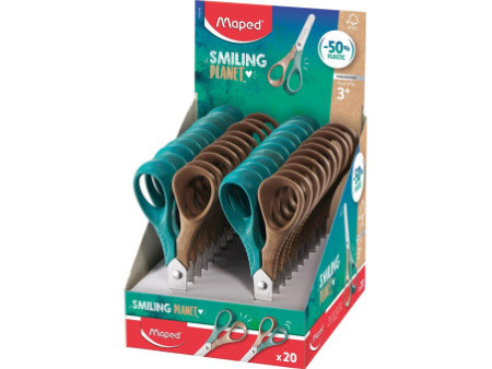 Maped Ciseaux de bricolage VIVO SMILING PLANET, ronds