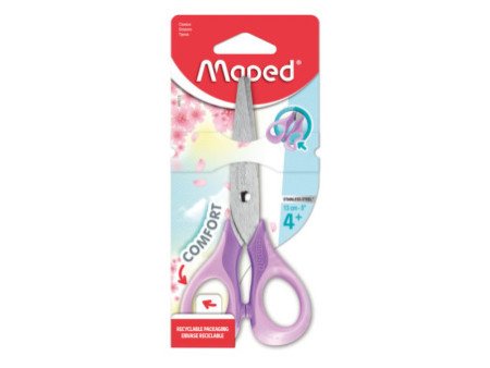 Maped Ciseaux Sensoft 3D PASTEL, rond, présentoir de 24