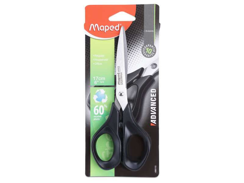 Maped Ciseaux Advanced Green, longueur: 170 mm, symétrique