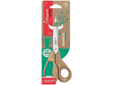 Maped Ciseaux ADVANCED WOOD, longueur: 180 mm, asymétriques