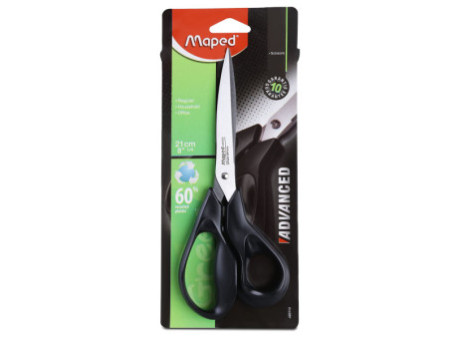 Maped Ciseaux Advanced Green, longueur: 210 mm, asymétrique