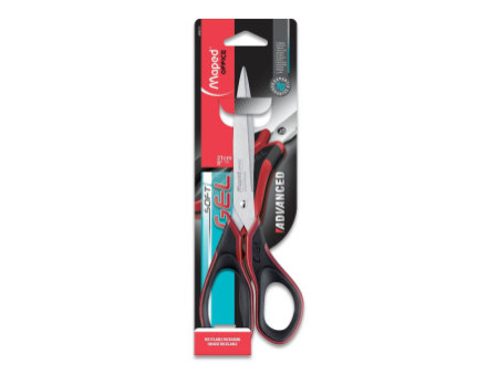 Maped Ciseaux Advanced Gel, longueur: 210 mm, asymétrique
