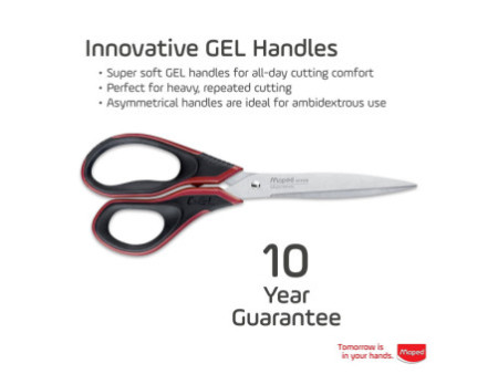 Maped Ciseaux Advanced Gel, longueur: 210 mm, asymétrique