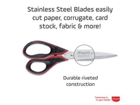 Maped Ciseaux Advanced Gel, longueur: 210 mm, asymétrique