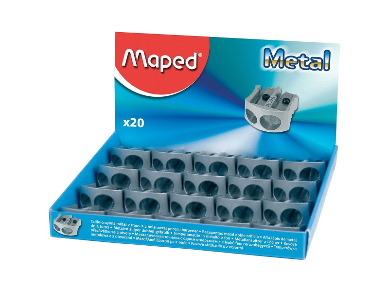 Maped Double taille-crayon Classic, en métal
