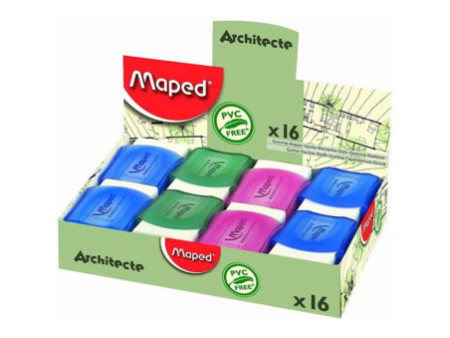 Maped Gomme en plastique Architecte, blanc