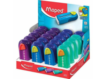 Maped Gomme en plastique Universal Gom Stick, présentoir de