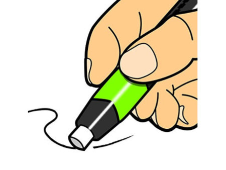 Maped Crayon gomme Gom-Pen, blanc/bleu