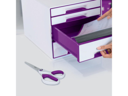 LEITZ Ciseaux WOW Titan, longueur: 205 mm (8'), violet