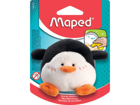 Maped Eponge pour tableau peluche 'Pinguin', noir/blanc
