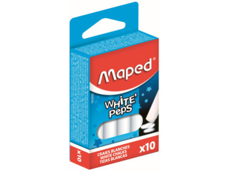Maped Craie pour tableau WHITE'PEPS, rond, blanc