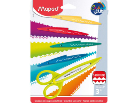 Maped Set de ciseaux cranteurs CreaCut, blister de 3