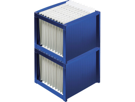 helit Bac pour dossiers suspendus 'the rack', bleu