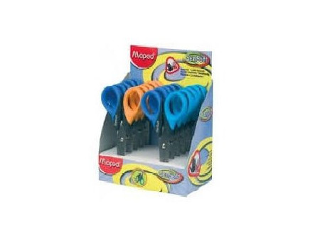 Maped Ciseaux Sensoft 3D, longueur: 130 mm, présentoir de 10