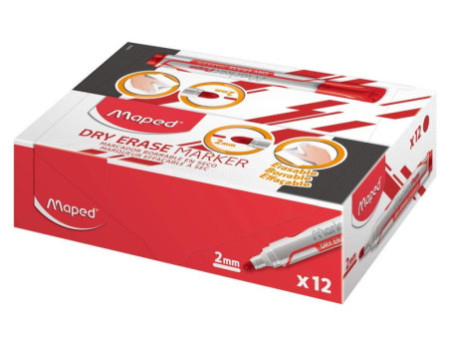 Maped Marqueur pour tableau blanc Marker'Peps Jumbo, rouge