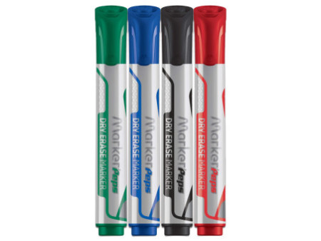 Maped Marqueur tableau blanc Marker'Peps Jumbo, étui de 4