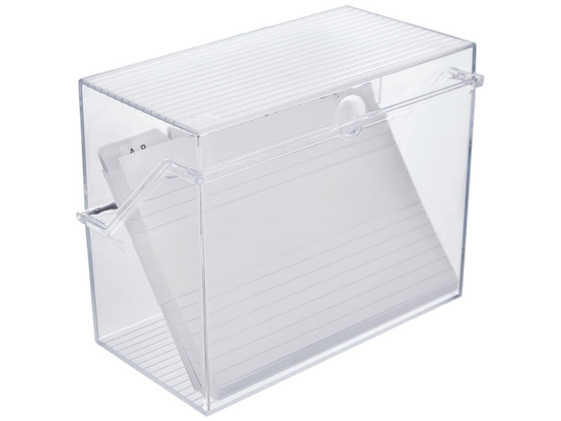 helit Petite boîte à fiches 'the index', transparent