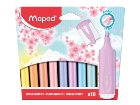 Maped Surligneur FLUO'PEPS PASTEL, blister de 10
