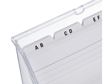 helit Petite boîte à fiches 'the index', transparent