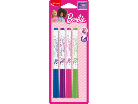 Maped Marqueur pour ardoise Barbie, blister de 4
