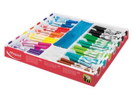 Maped Marqueur tableau blanc Marker'Peps, set 168 pièces