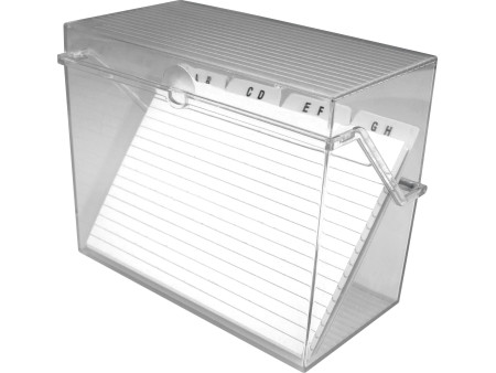 helit Petite boîte à fiches 'the index' transparent