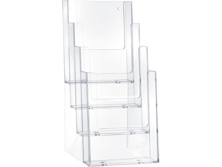 helit Porte-brochures de table 'the helpdesk', transparent