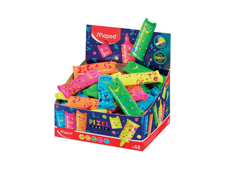 Maped Surligneur Mini PIXEL PARTY, présentoir de 48