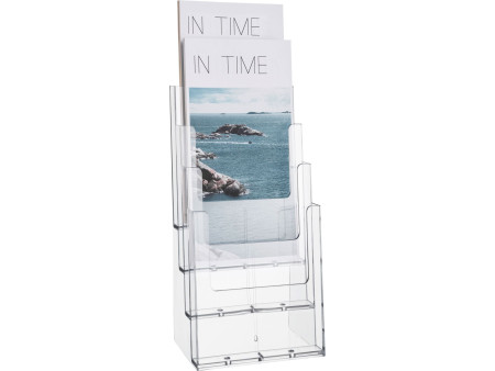 helit Porte-brochures de table 'the helpdesk', transparent