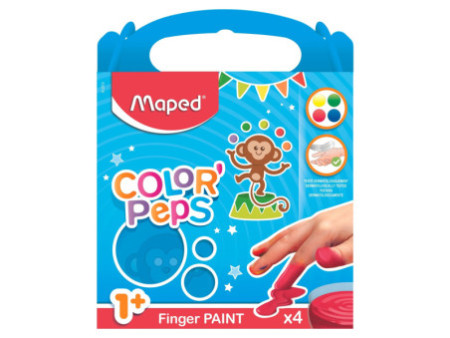 Maped my first Peinture au doigt COLOR'PEPS, étui de 4