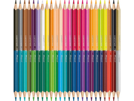 Maped Crayons bicolores COLOR'PEPS DUO, triangulaire, étui