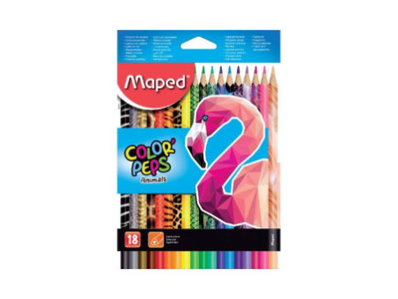 Maped Crayon de couleur triangulaire COLOR'PEPS Animals