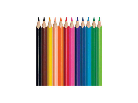 Maped Crayons de couleur COLOR'PEPS Mini, étui carton de 12