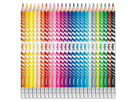 Maped Crayons de couleur COLOR'PEPS, effaçable, étui de 24