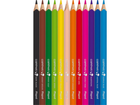 Maped my first Crayons de couleur COLOR'PEPS JUMBO, étui 12