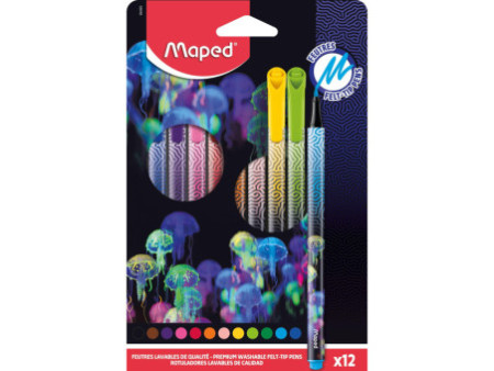 Maped Feutre DEEPSEA PARADISE, étui en carton de 12