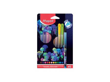 Maped Feutre DEEPSEA PARADISE, étui en carton de 18