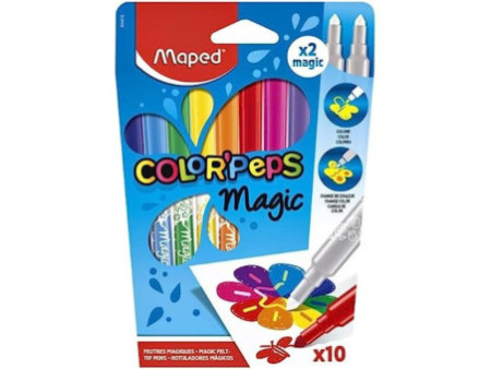 Maped Feutre COLOR'PEPS Magic, étui de 10 en carton