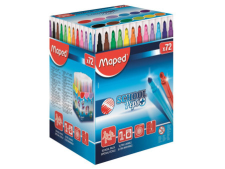 Maped Feutres dessin COLOR'PEPS Long Life, présentoir de 72