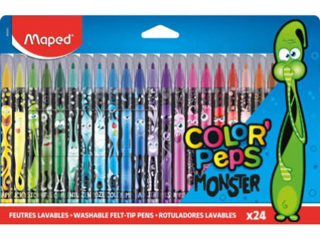 Maped Feutre COLOR'PEPS MONSTER, étui carton de 24