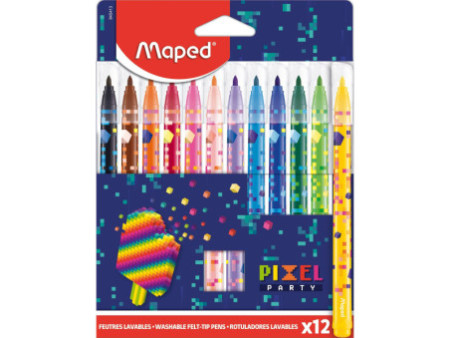 Maped Feutre PIXEL PARTY, étui en carton de 12