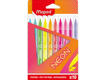 Maped Feutre de coloriage NEON, étui carton de 10