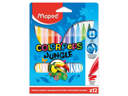 Maped Feutre COLOR'PEPS Jungle, étui en carton de 12